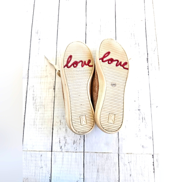 Love ED Belmont Western Boho Tan Suede Lace Up Loafer Sneakers Size 5.5M - Picture 10 of 13